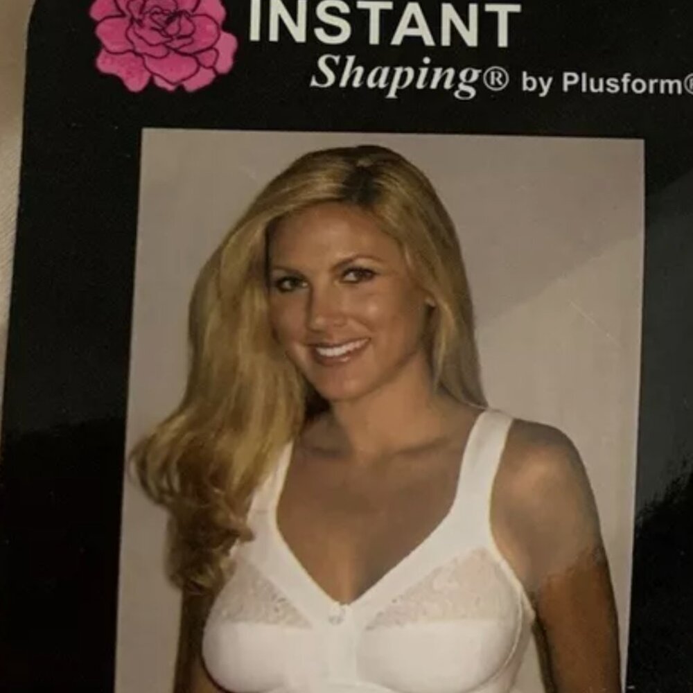 PLUSFORM 100% COTTON COMFORT BRA FULL COVERAGE WIRE FREE STYLE 16041/ 38B Beige